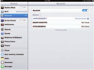 PAIRING THE UNIT TO iOS TABLET - Step 4