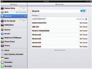 PAIRING THE UNIT TO iOS TABLET - Step 5