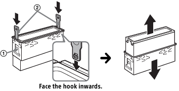 Installation - Removing the bracket