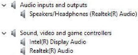 Software - Checking the Audio drivers