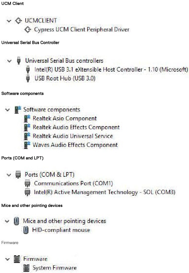 Software - Checking the Other device drivers