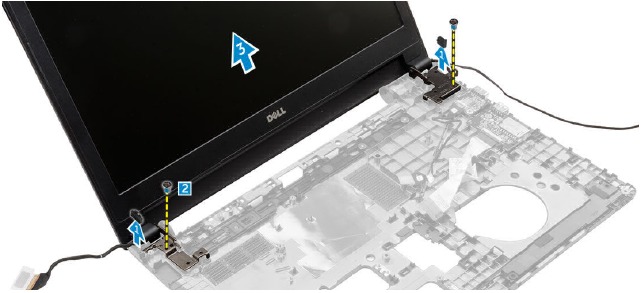 Removing the display assembly