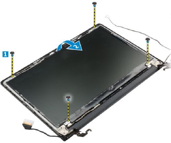 Removing the display panel - Step 1