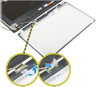 Removing the display panel - Step 2