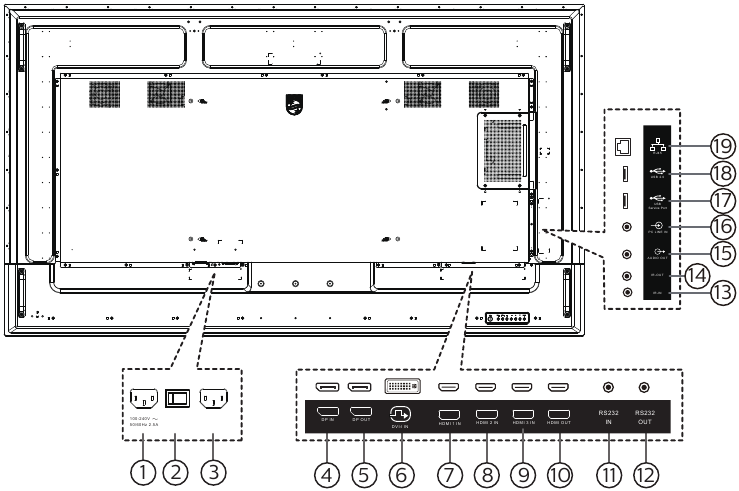 Input/Output Terminals - 75BDL4511D/86BDL4511D