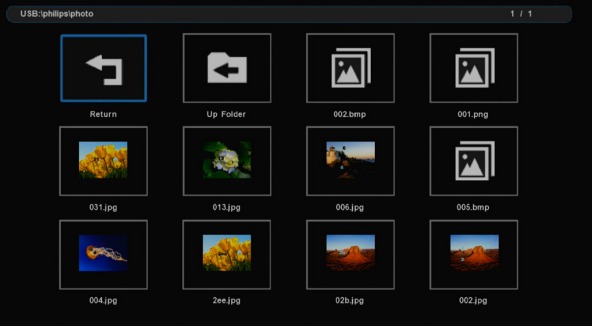 Playing multimedia files from USB device - Step 3