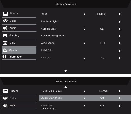 Adjusting the System