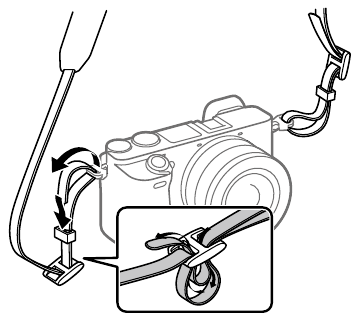 Hook for shoulder strap 