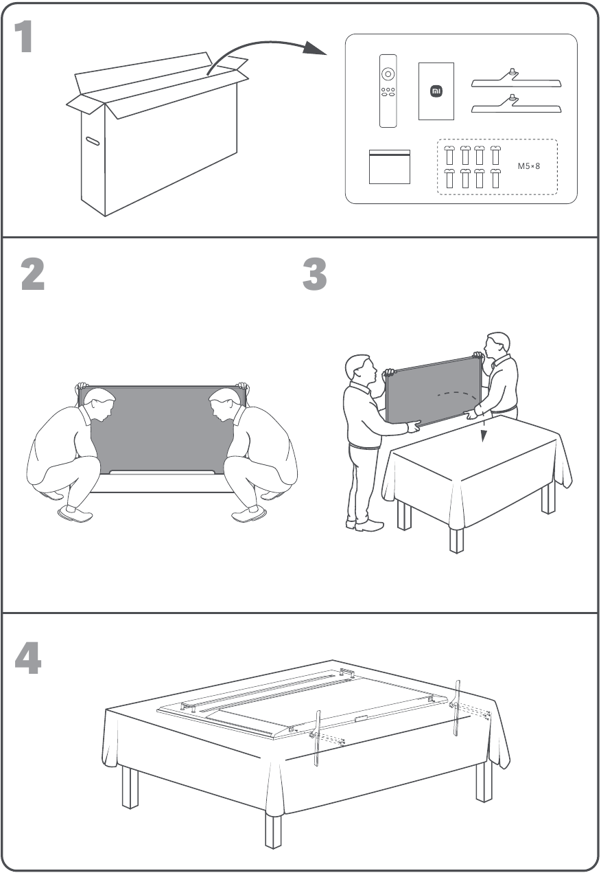 Unpacking and setting up the product