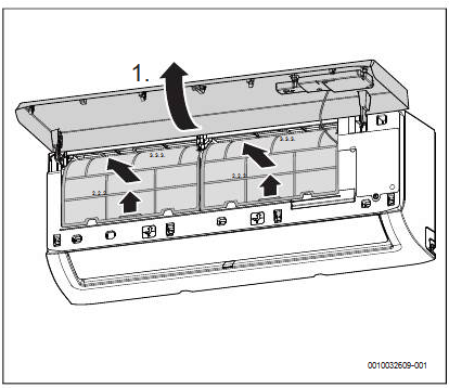 Cleaning the air filter