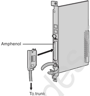 Installing the Trunk Cards - Example 1 - LCOT16