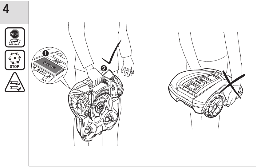 Lifting and transporting the machine