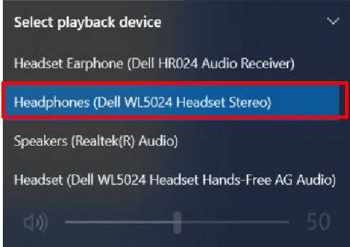 Connecting the headset - Step 4