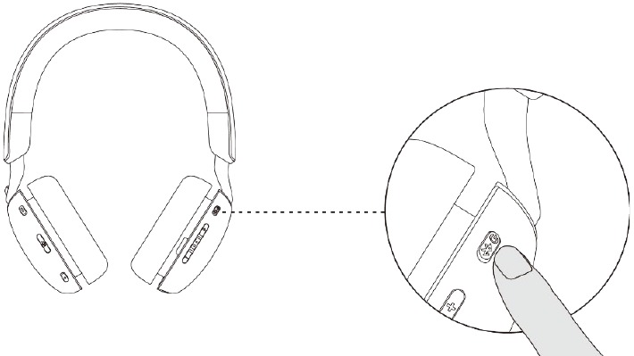 Setting up the headset