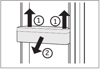 Equipment - Removing the door racks