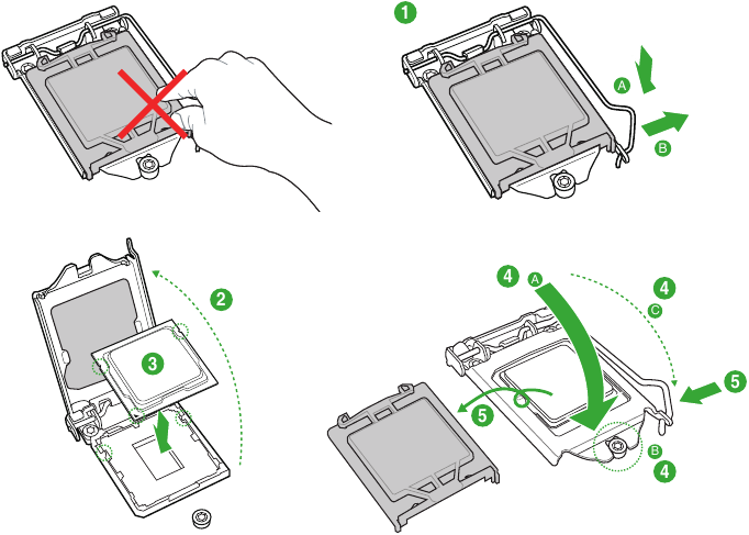 Product introduction - Installing the CPU