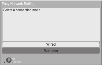Easy Network Setting - Step 1