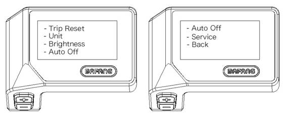 Display Setting Settings clock face