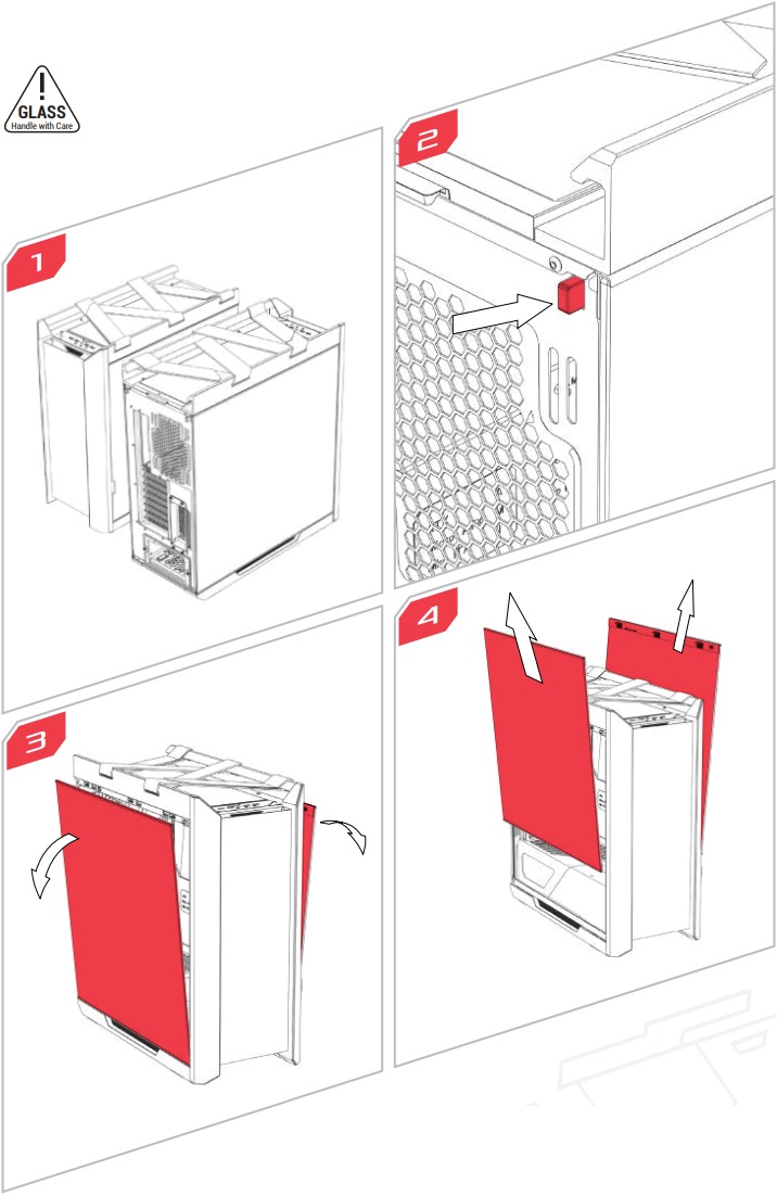 INSTALLATION GUIDE - REMOVING THE SIDE PANELS