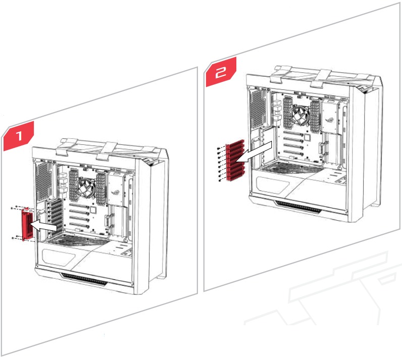 Installing Dual Vertical GPUs - Step 1