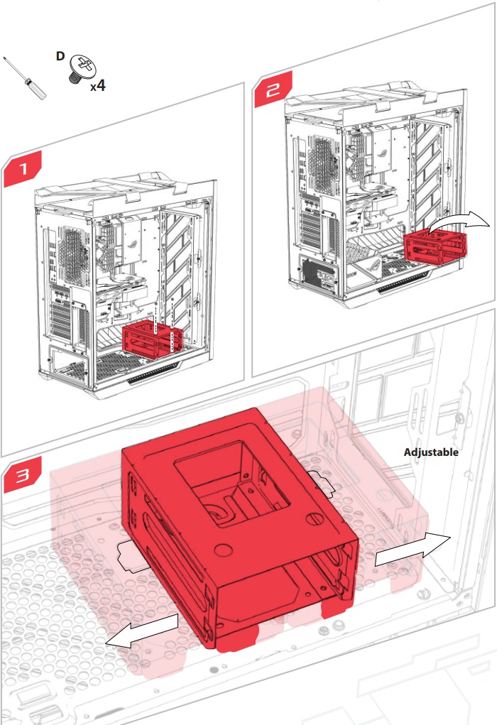 INSTALLING THE 3.5/2.5 DRIVES - Step 1