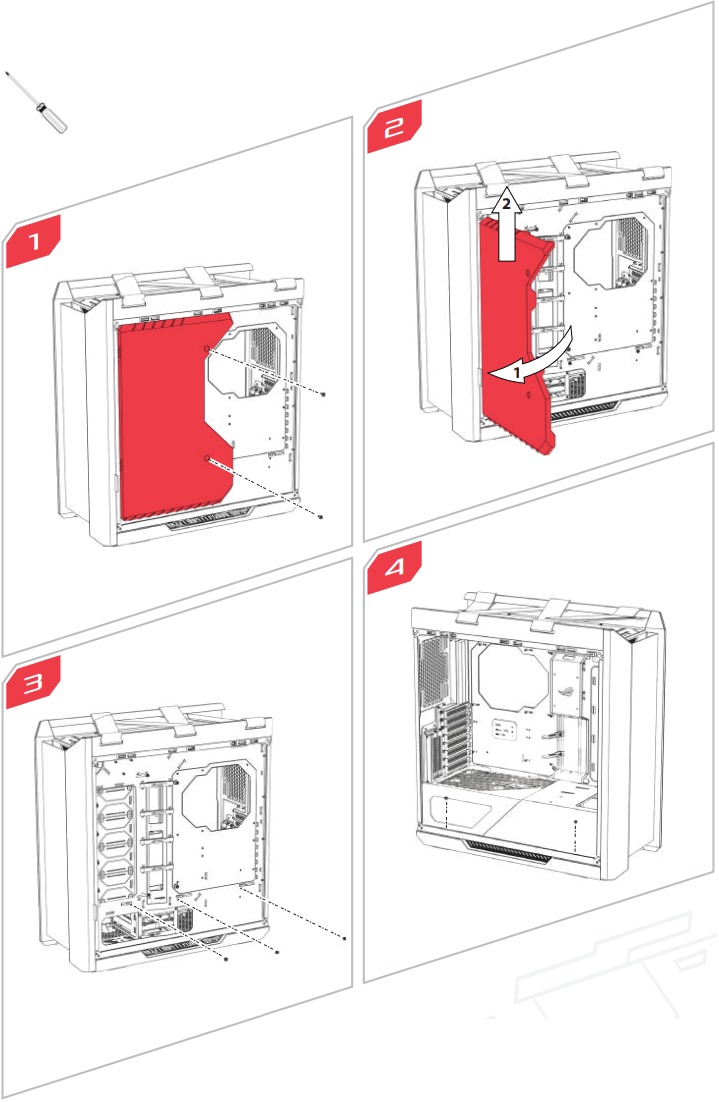 REMOVING THE PSU COVER - Step 1