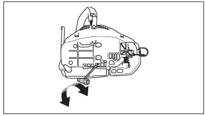To adjust the chain oil flow