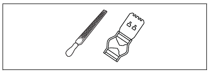 To adjust the depth gauge setting - Step 1