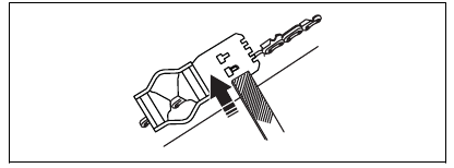 To adjust the depth gauge setting - Step 2