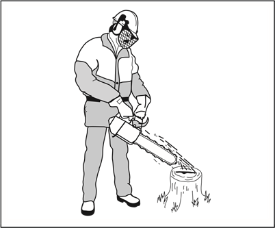 To do a check of the saw chain lubrication