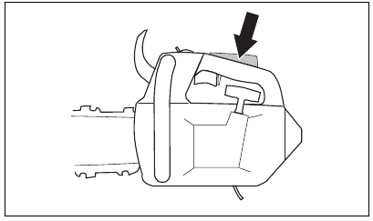 To do a check of the throttle trigger - Step 2