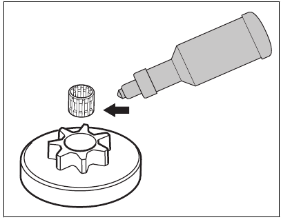 To lubricate the needle bearing