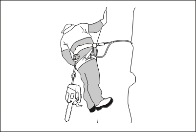 To operate the product in a tree - Step 3