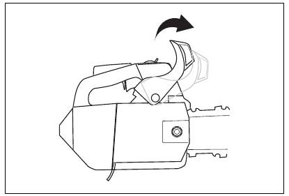 To prepare to start with a cold engine - Step 1