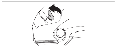 To prepare to start with a cold engine - Step 3