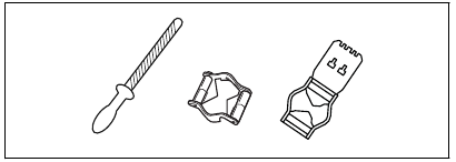 To sharpen the cutters - Step 1