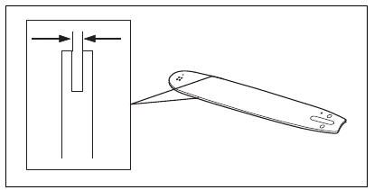 To sharpen the saw chain - Step 6