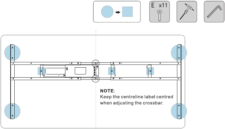 Assembly - Step 3 - Affix the tabletop