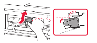 Installing the FINE Cartridges - Step 2