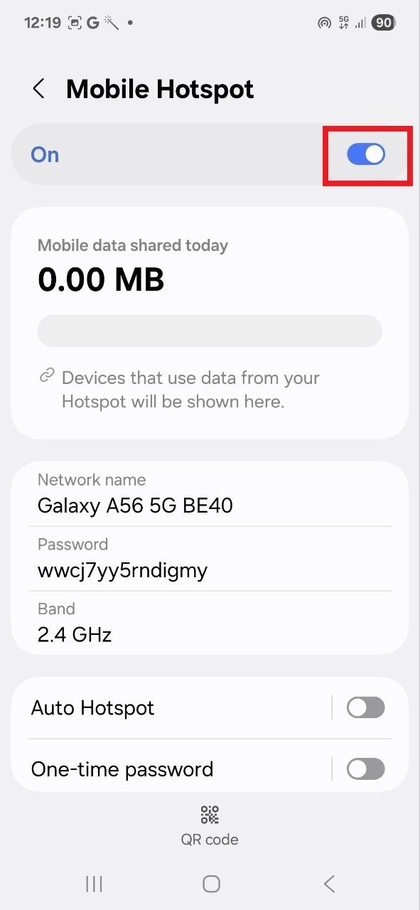 Samsung Galaxy A56 - How to Set Up Mobile Hotspot | ManualsLib