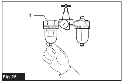 Maintenance of compressor, air set and air hose - Step 2
