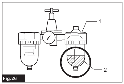 Maintenance of compressor, air set and air hose - Step 3