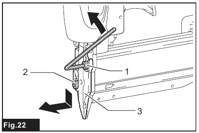 Removing jammed pin nails