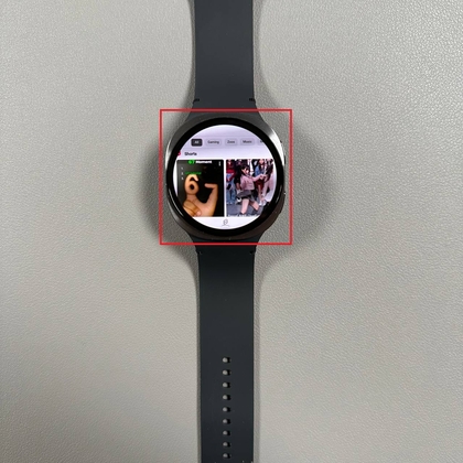 Browsing YouTube on Samsung Galaxy Watch 8 LTE