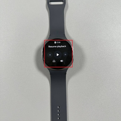 Music player function on Galaxy Watch 8 LTE