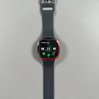 Spotify open and ready on Galaxy Watch 8