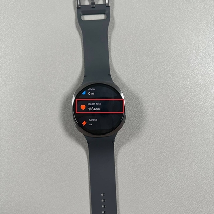 Heart Rate section in Samsung Health app