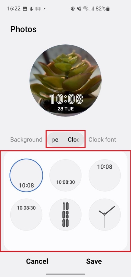 Customize Clock Display