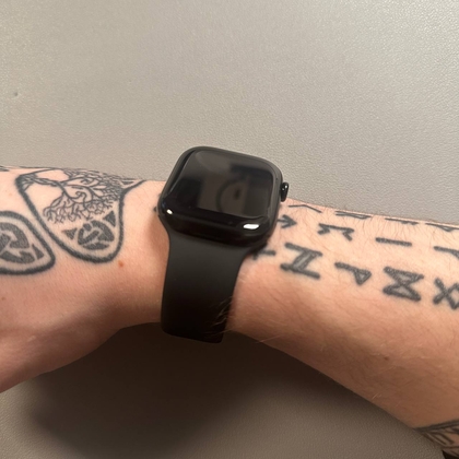 Apple Watch showing wrist flick gesture