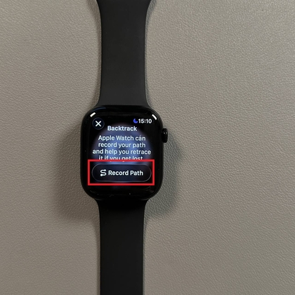 Activating Backtrack feature on Apple Watch 11